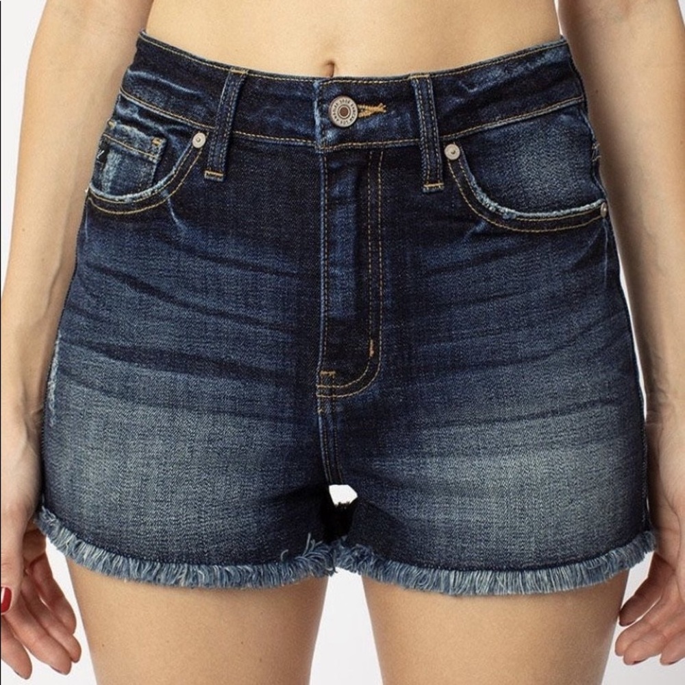 Kan Can Dark Wash Shorts